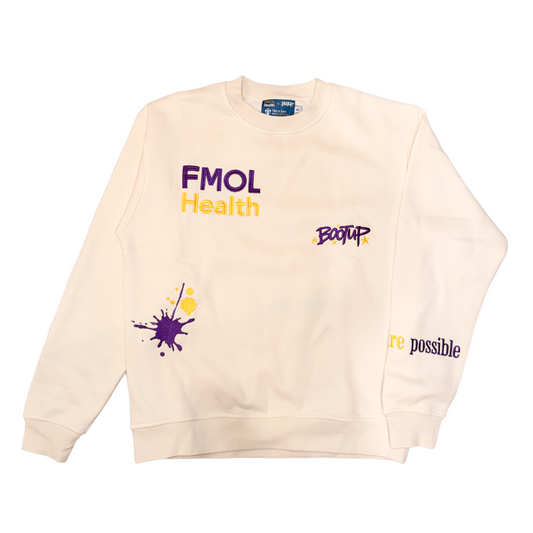 FMOL crewneck (purple/cream)